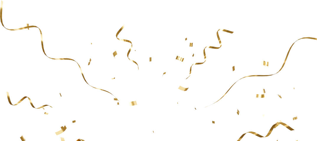 Floating Gold Confetti