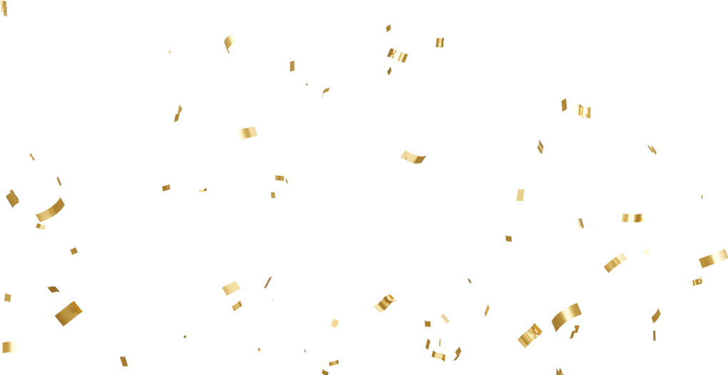 Floating Gold Confetti